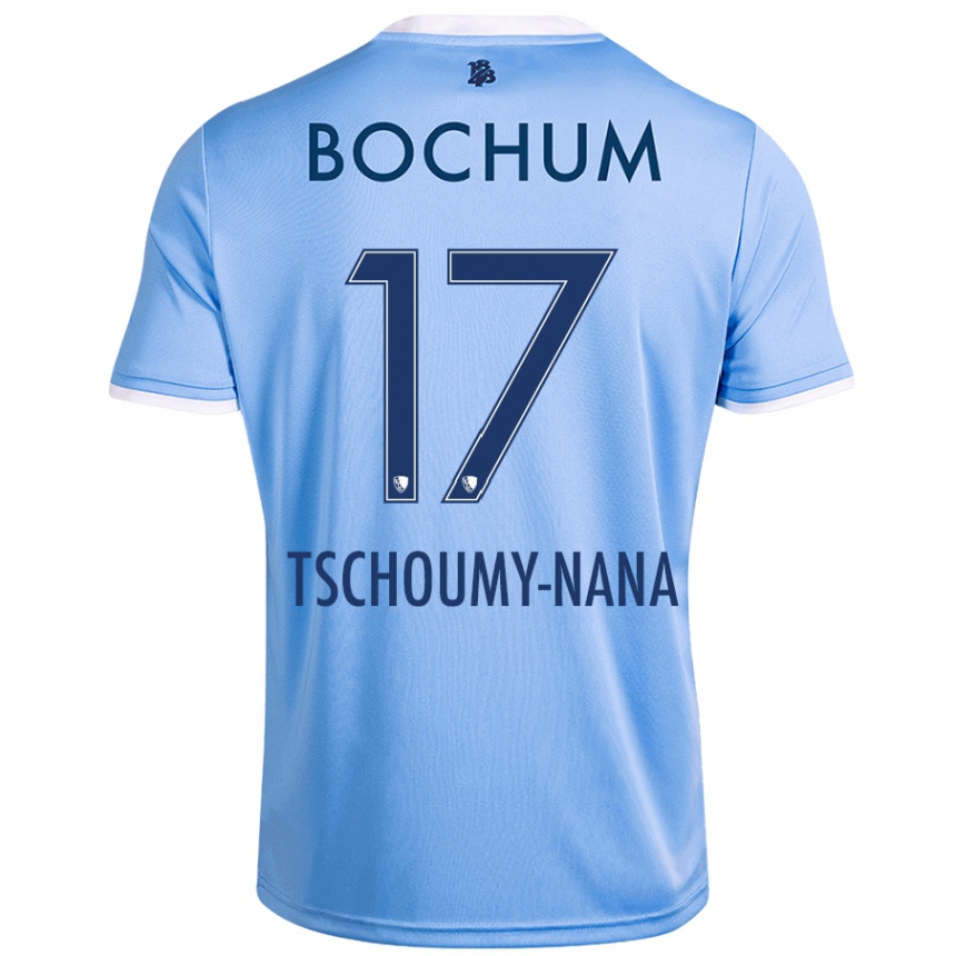 Niño Fútbol Camiseta Daryl Tschoumy-Nana #17 Azul Cielo 2ª Equipación 2024/25 México