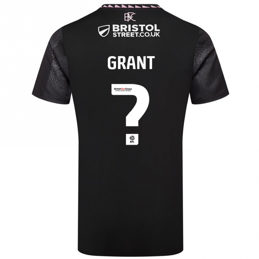 Niño Fútbol Camiseta Bradley Grant #0 Negro 2ª Equipación 2024/25 México