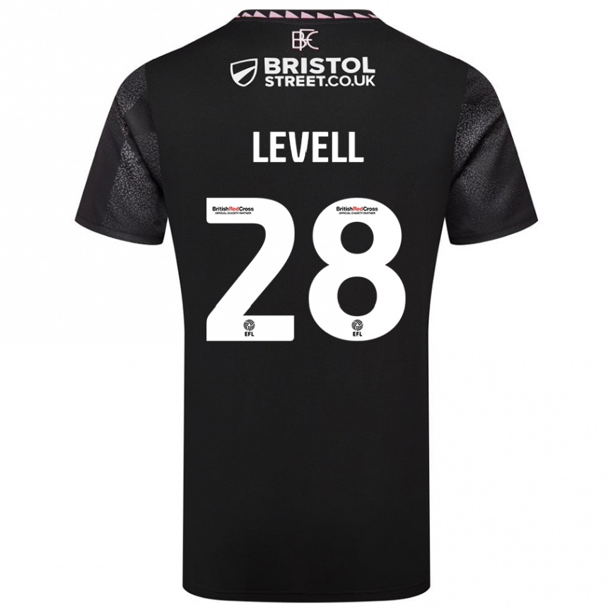 Niño Fútbol Camiseta Kirstie Levell #28 Negro 2ª Equipación 2024/25 México