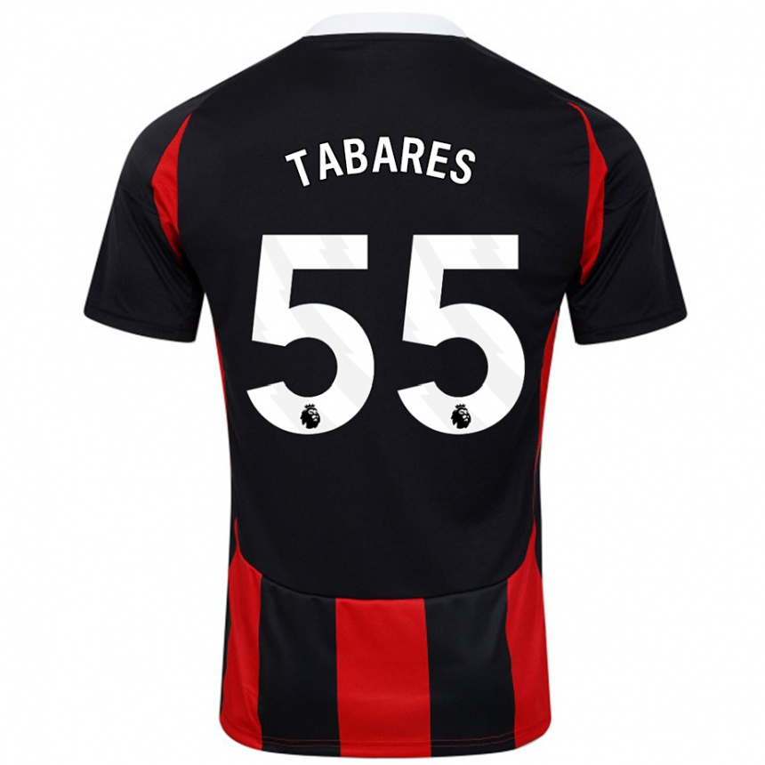 Niño Fútbol Camiseta Samuel Tabares #55 Negro Rojo 2ª Equipación 2024/25 México