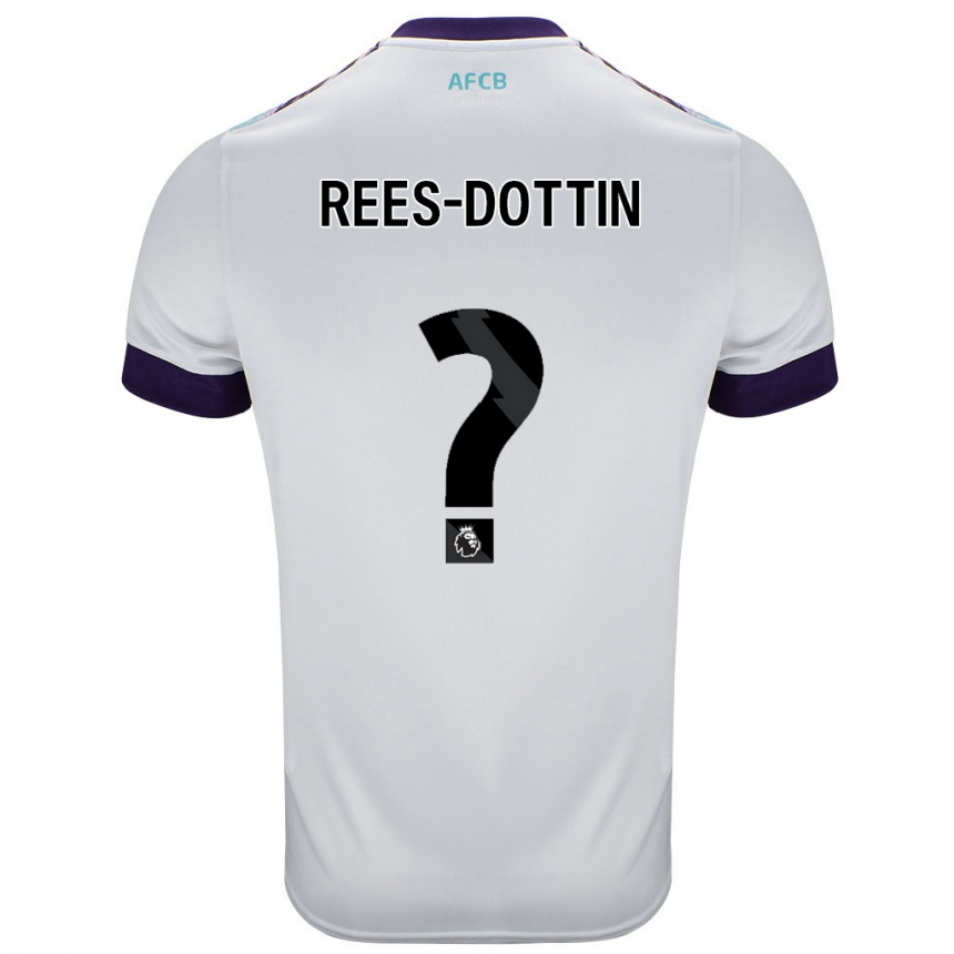 Niño Fútbol Camiseta Remy Rees-Dottin #0 Blanco Verde Púrpura 2ª Equipación 2024/25 México