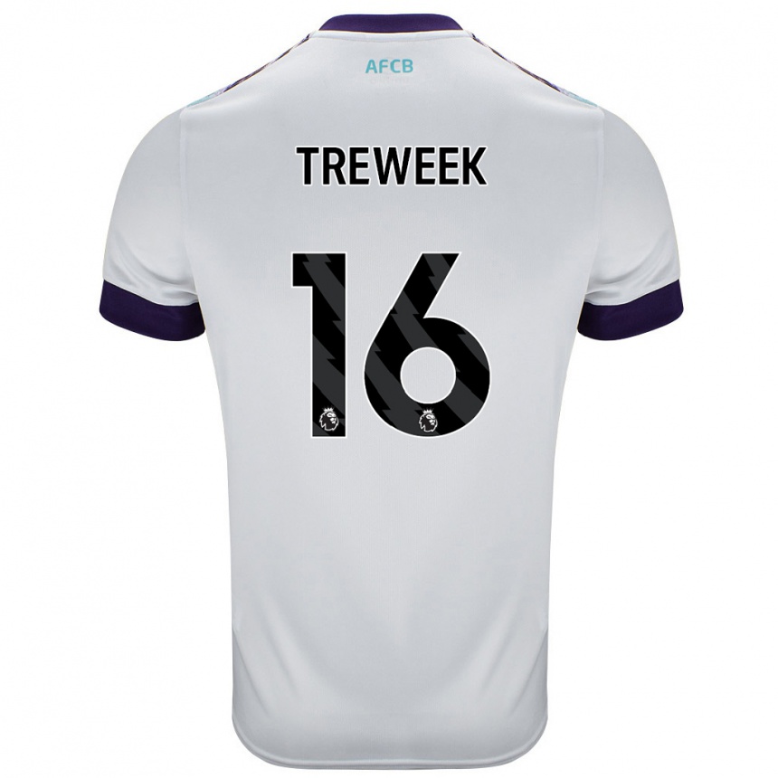 Niño Fútbol Camiseta Jess Treweek #16 Blanco Verde Púrpura 2ª Equipación 2024/25 México