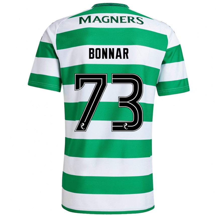 Hombre Fútbol Camiseta Jude Bonnar #73 Verde Blanco 1ª Equipación 2024/25 México