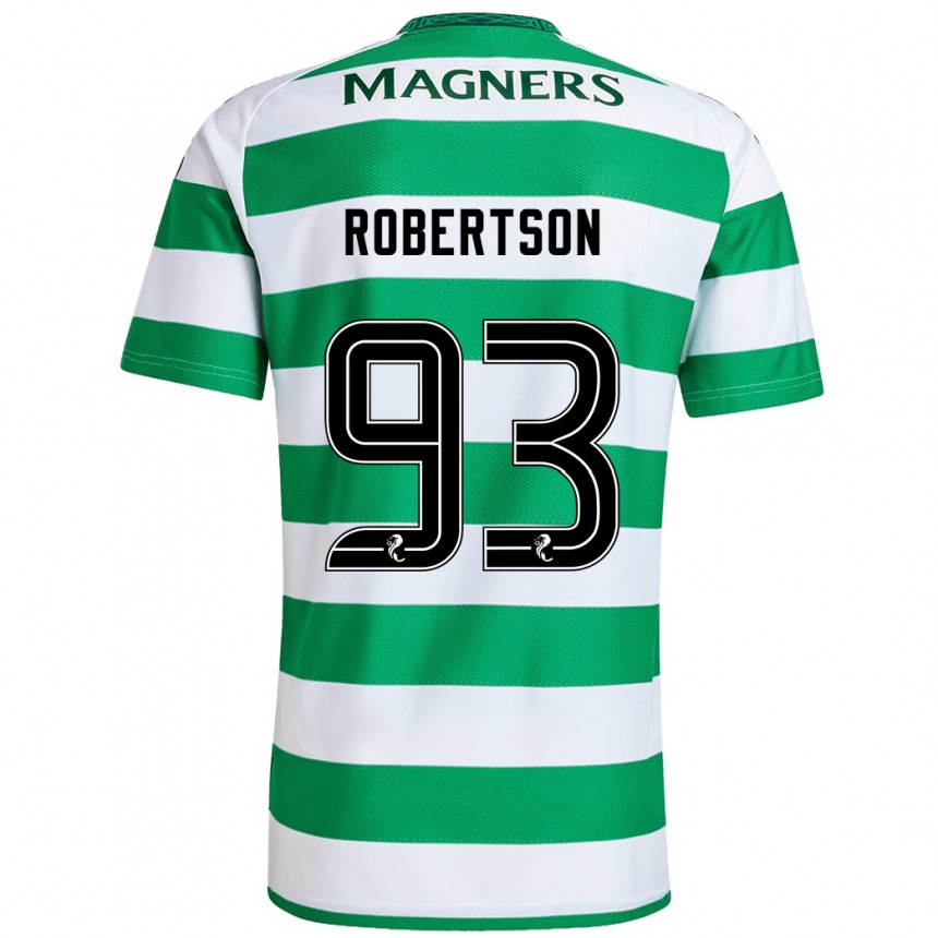 Hombre Fútbol Camiseta Mitchell Robertson #93 Verde Blanco 1ª Equipación 2024/25 México