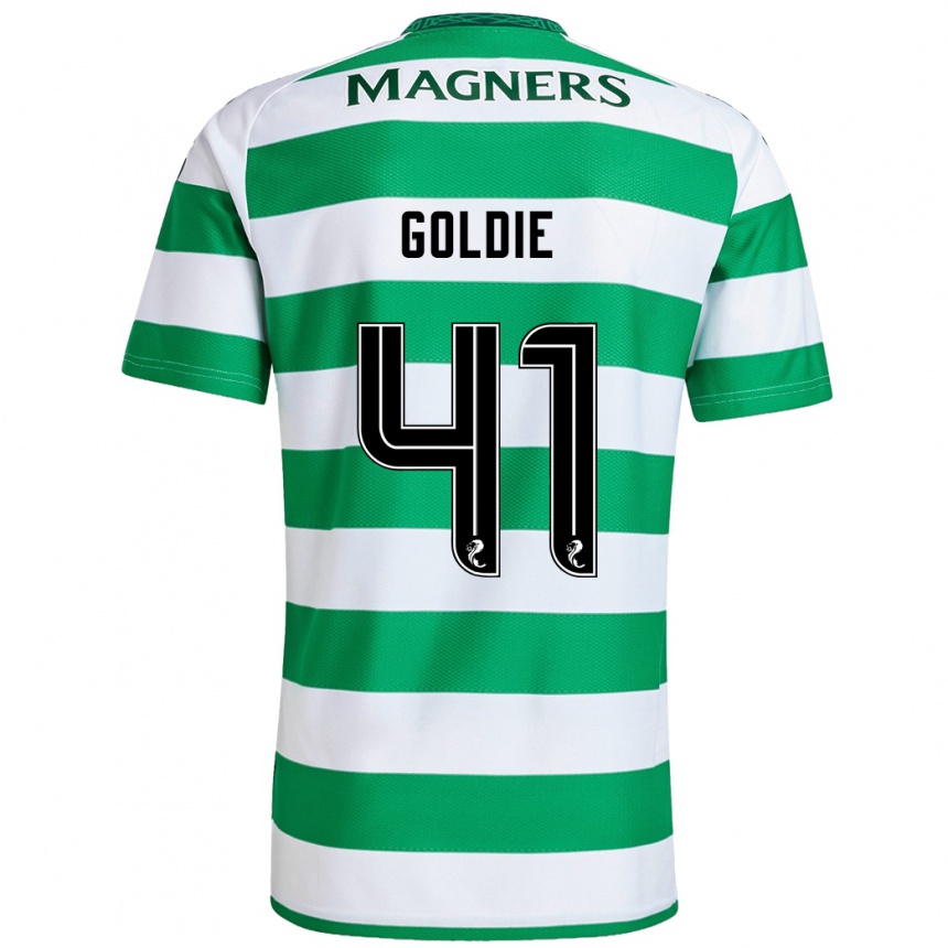 Hombre Fútbol Camiseta Clare Goldie #41 Verde Blanco 1ª Equipación 2024/25 México