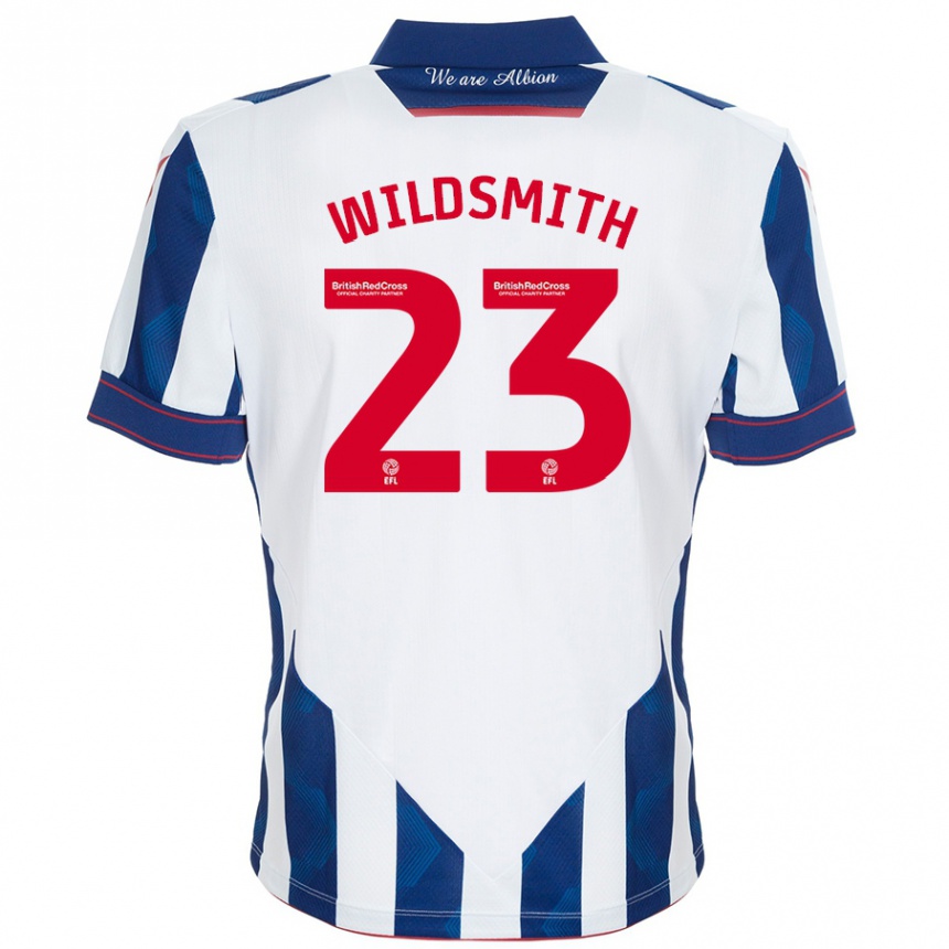 Hombre Fútbol Camiseta Joe Wildsmith #23 Blanco Azul Oscuro 1ª Equipación 2024/25 México