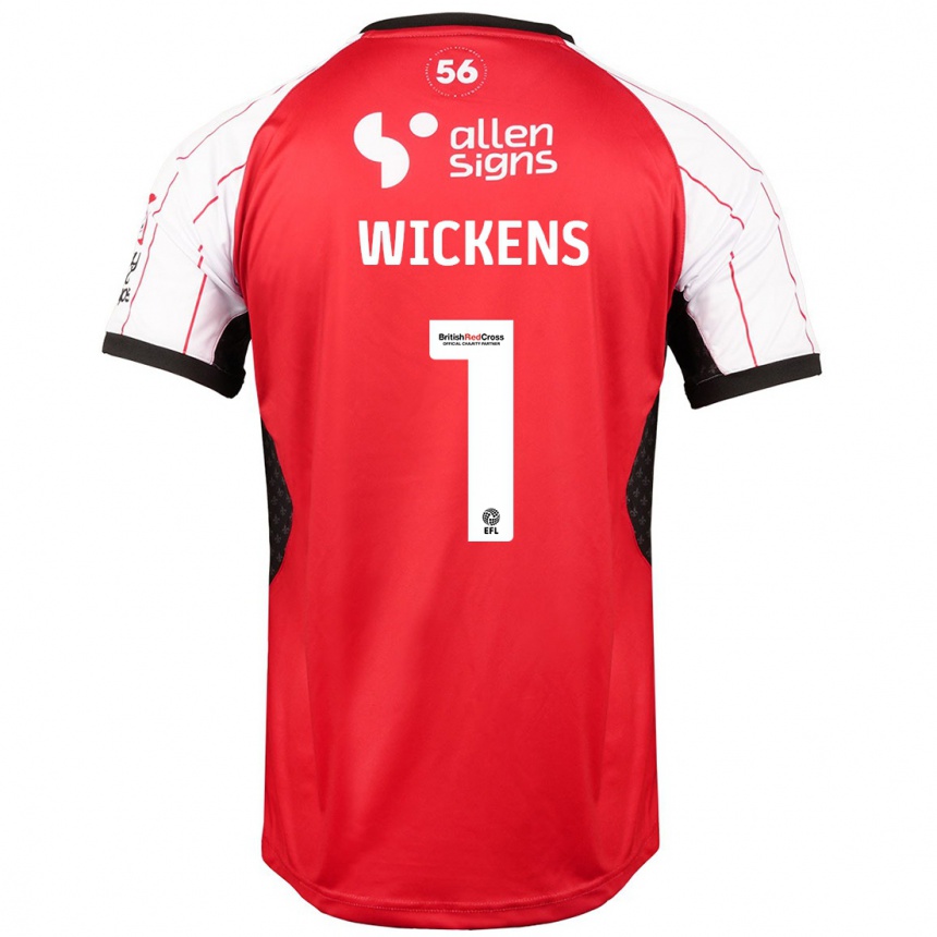 Hombre Fútbol Camiseta George Wickens #1 Blanco 1ª Equipación 2024/25 México