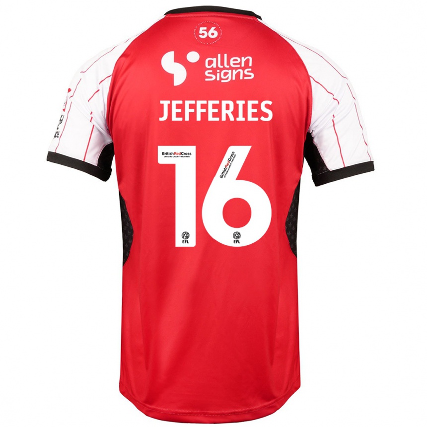 Hombre Fútbol Camiseta Dom Jefferies #16 Blanco 1ª Equipación 2024/25 México