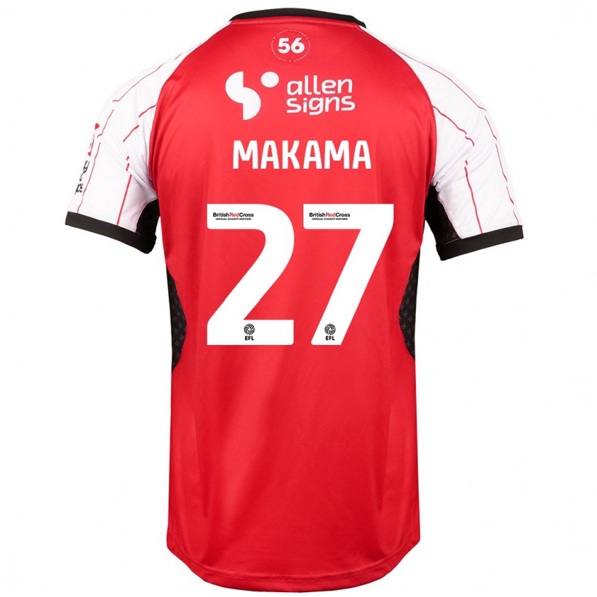 Hombre Fútbol Camiseta Jovon Makama #27 Blanco 1ª Equipación 2024/25 México