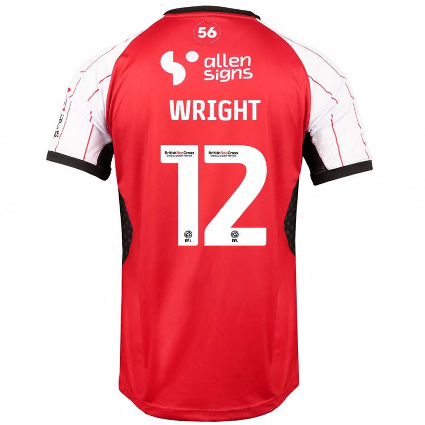 Hombre Fútbol Camiseta Jordan Wright #12 Blanco 1ª Equipación 2024/25 México