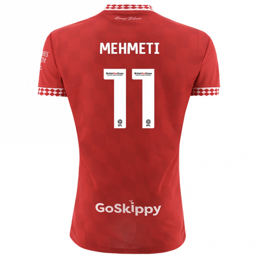 Hombre Fútbol Camiseta Anis Mehmeti #11 Rojo 1ª Equipación 2024/25 México