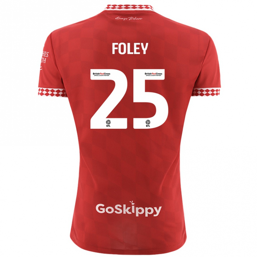 Hombre Fútbol Camiseta Erin Foley #25 Rojo 1ª Equipación 2024/25 México