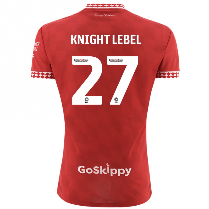 Hombre Fútbol Camiseta Jamie Knight-Lebel #27 Rojo 1ª Equipación 2024/25 México