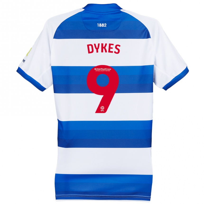 Hombre Fútbol Camiseta Lyndon Dykes #9 Blanco Azul 1ª Equipación 2024/25 México