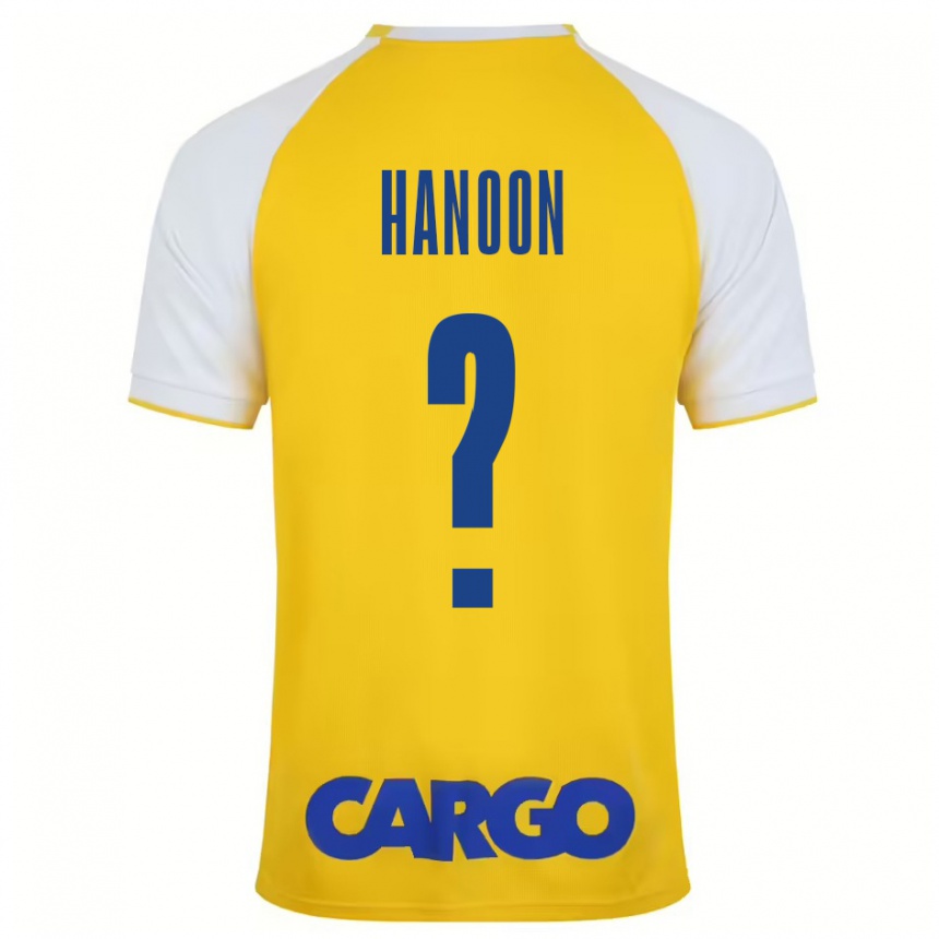 Hombre Fútbol Camiseta Agam Hanoon #0 Amarillo Blanco 1ª Equipación 2024/25 México