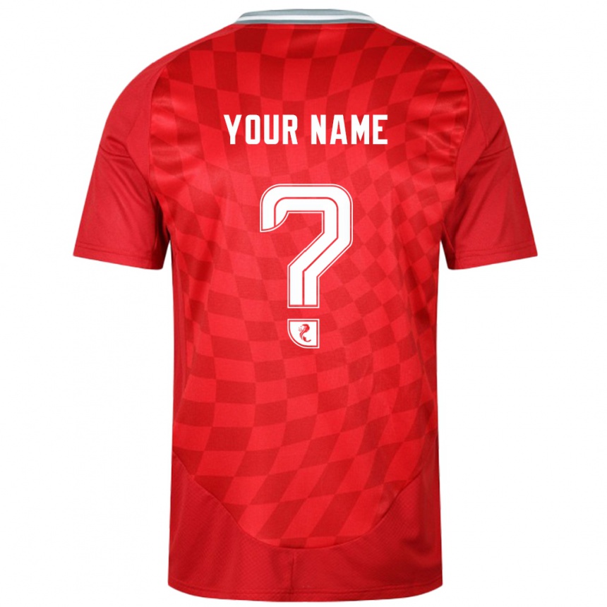 Hombre Fútbol Camiseta Su Nombre #0 Rojo 1ª Equipación 2024/25 México