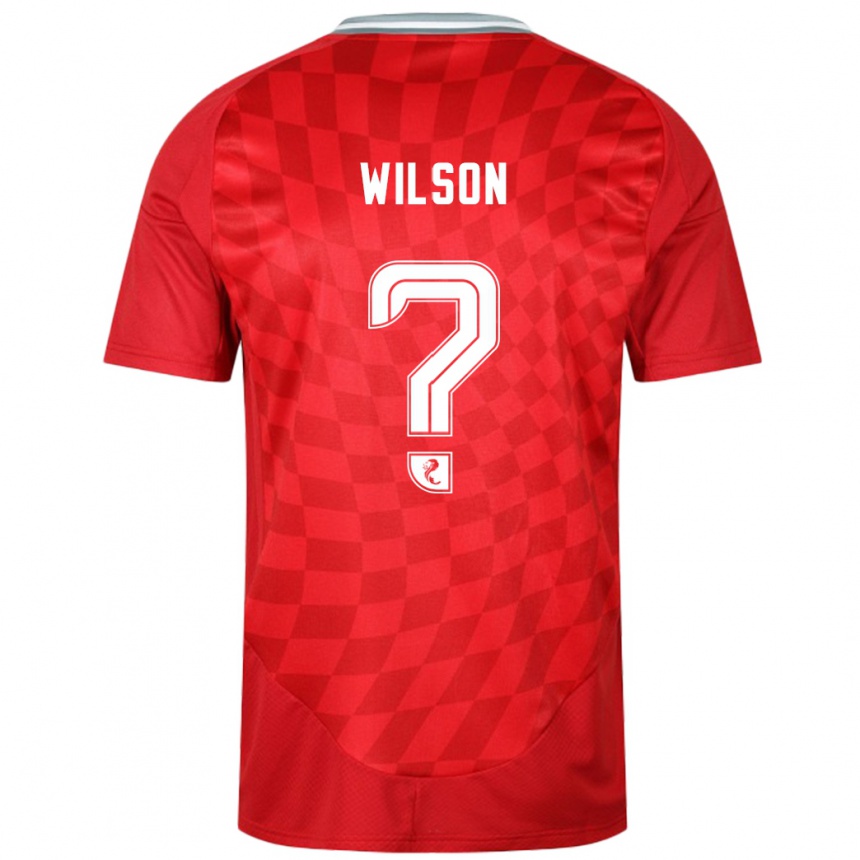 Hombre Fútbol Camiseta Cameron Wilson #0 Rojo 1ª Equipación 2024/25 México