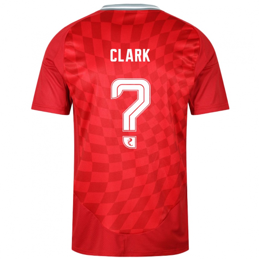 Hombre Fútbol Camiseta Ellis Clark #0 Rojo 1ª Equipación 2024/25 México