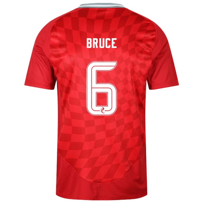 Hombre Fútbol Camiseta Natasha Bruce #6 Rojo 1ª Equipación 2024/25 México