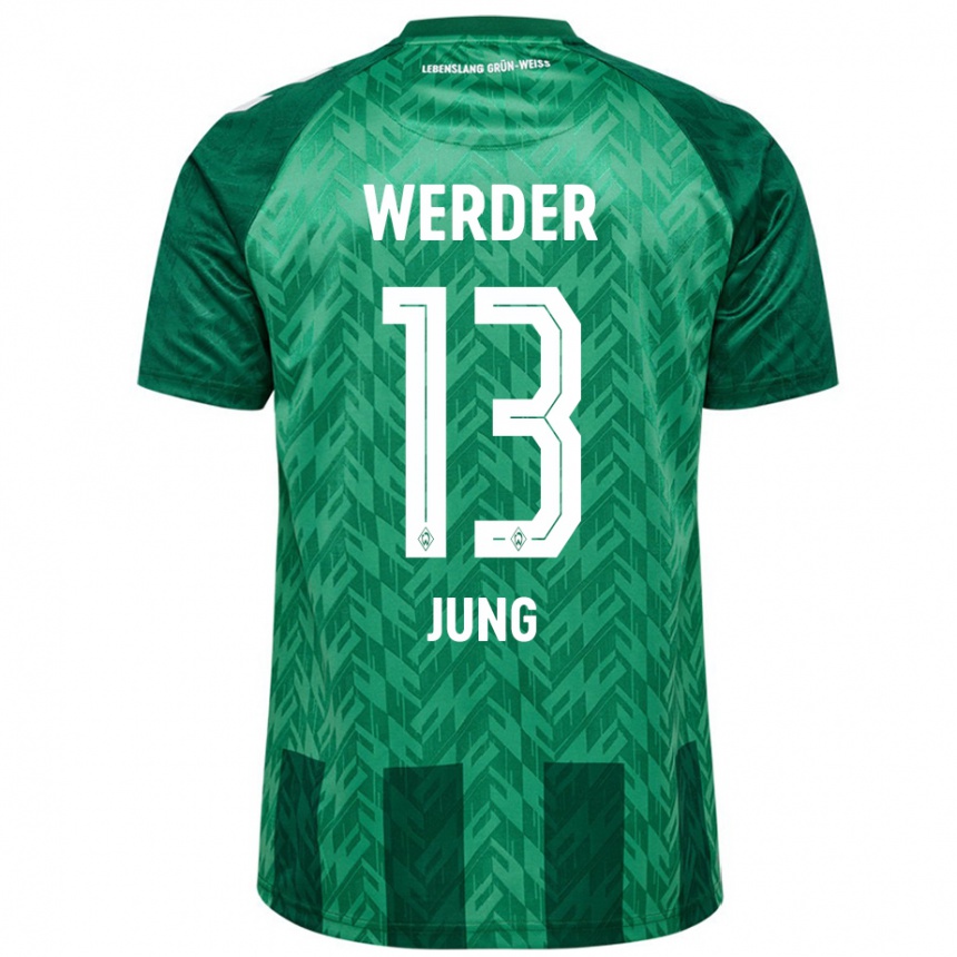 Hombre Fútbol Camiseta Seong-Hyeon Jung #13 Verde 1ª Equipación 2024/25 México