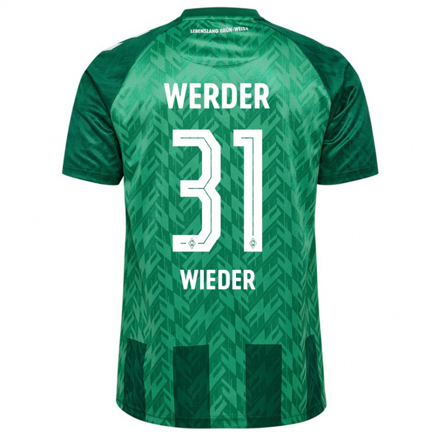 Hombre Fútbol Camiseta Verena Wieder #31 Verde 1ª Equipación 2024/25 México