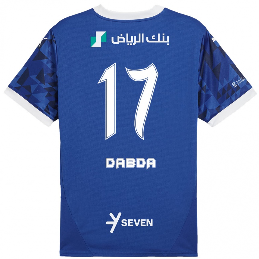 Hombre Fútbol Camiseta Claudia Dabda #17 Azul Oscuro Blanco 1ª Equipación 2024/25 México