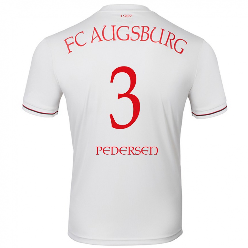 Hombre Fútbol Camiseta Mads Pedersen #3 Blanco 1ª Equipación 2024/25 México