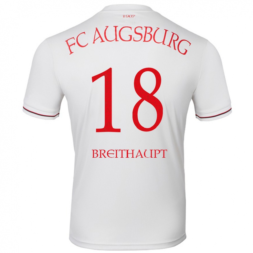 Hombre Fútbol Camiseta Tim Breithaupt #18 Blanco 1ª Equipación 2024/25 México