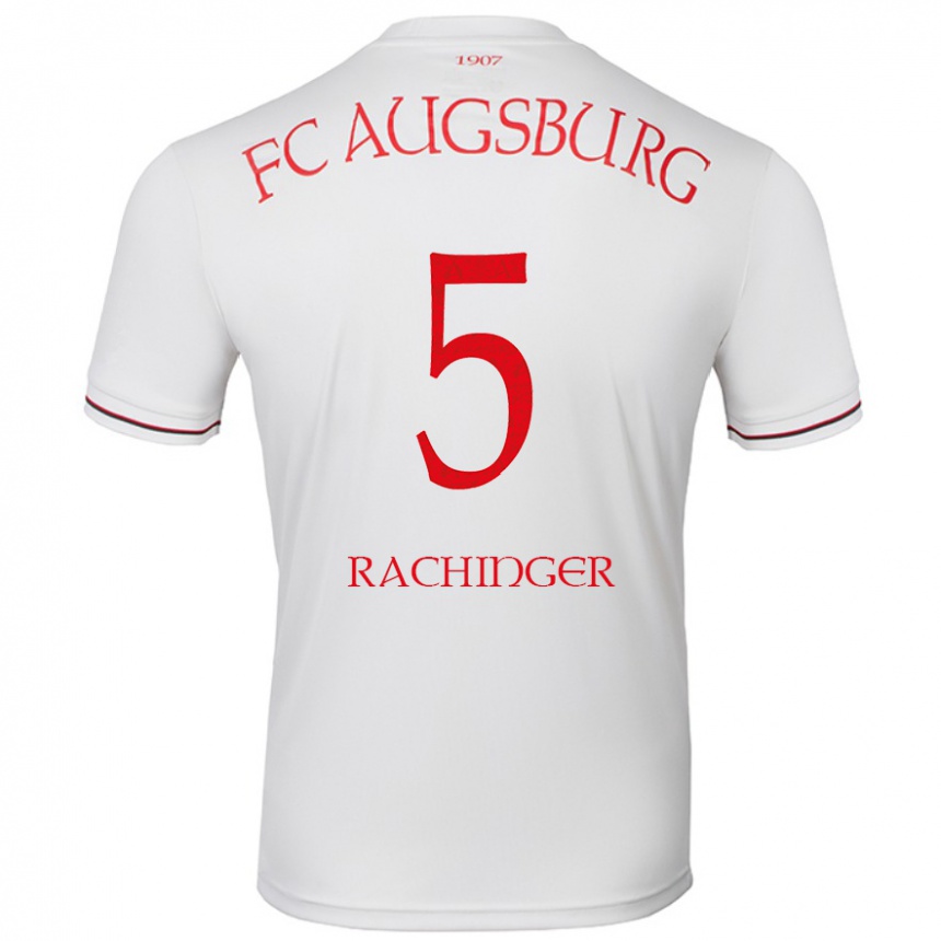 Hombre Fútbol Camiseta Lorenz Rachinger #5 Blanco 1ª Equipación 2024/25 México