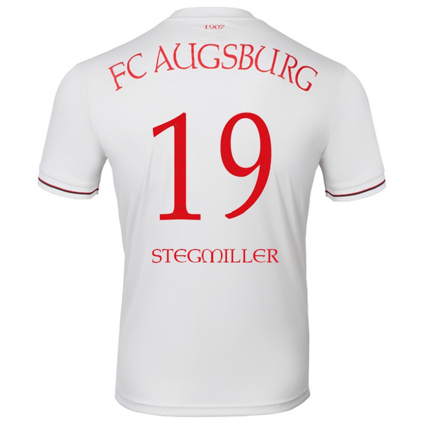 Hombre Fútbol Camiseta Louis Stegmiller #19 Blanco 1ª Equipación 2024/25 México