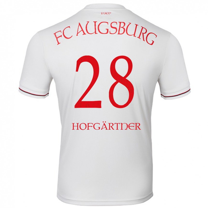 Hombre Fútbol Camiseta Hendrik Hofgärtner #28 Blanco 1ª Equipación 2024/25 México