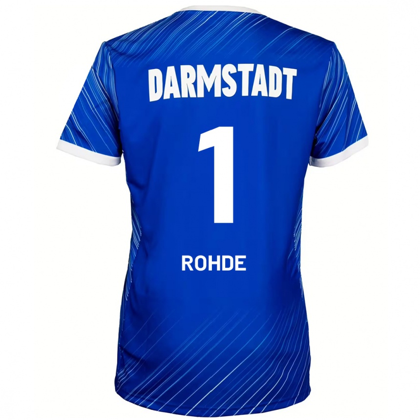 Hombre Fútbol Camiseta Til Rohde #1 Azul Blanco 1ª Equipación 2024/25 México