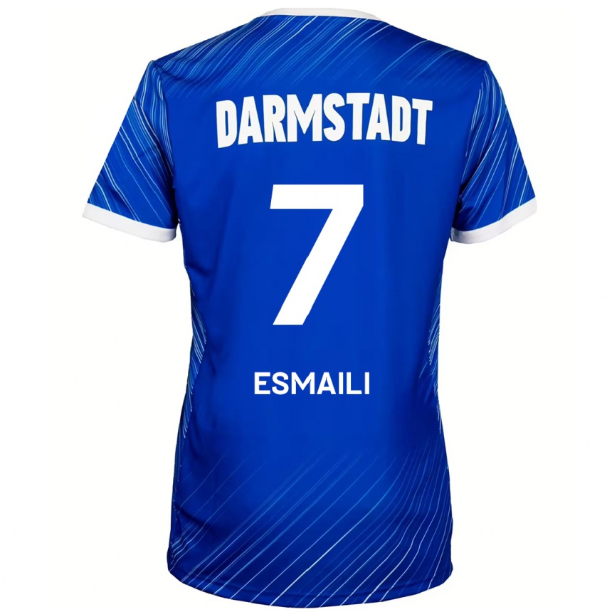 Hombre Fútbol Camiseta Ali Esmaili #7 Azul Blanco 1ª Equipación 2024/25 México