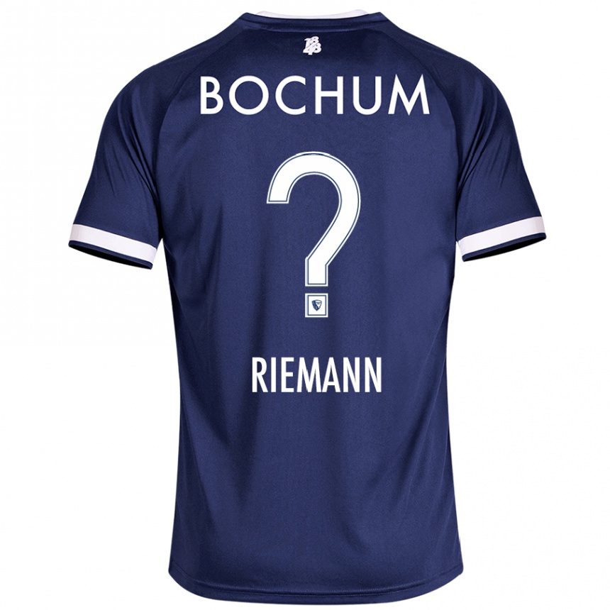 Hombre Fútbol Camiseta Manuel Riemann #0 Azul Oscuro 1ª Equipación 2024/25 México