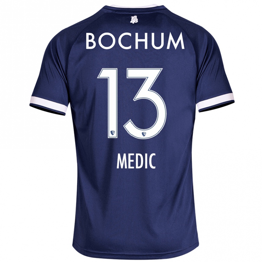 Hombre Fútbol Camiseta Jakov Medic #13 Azul Oscuro 1ª Equipación 2024/25 México