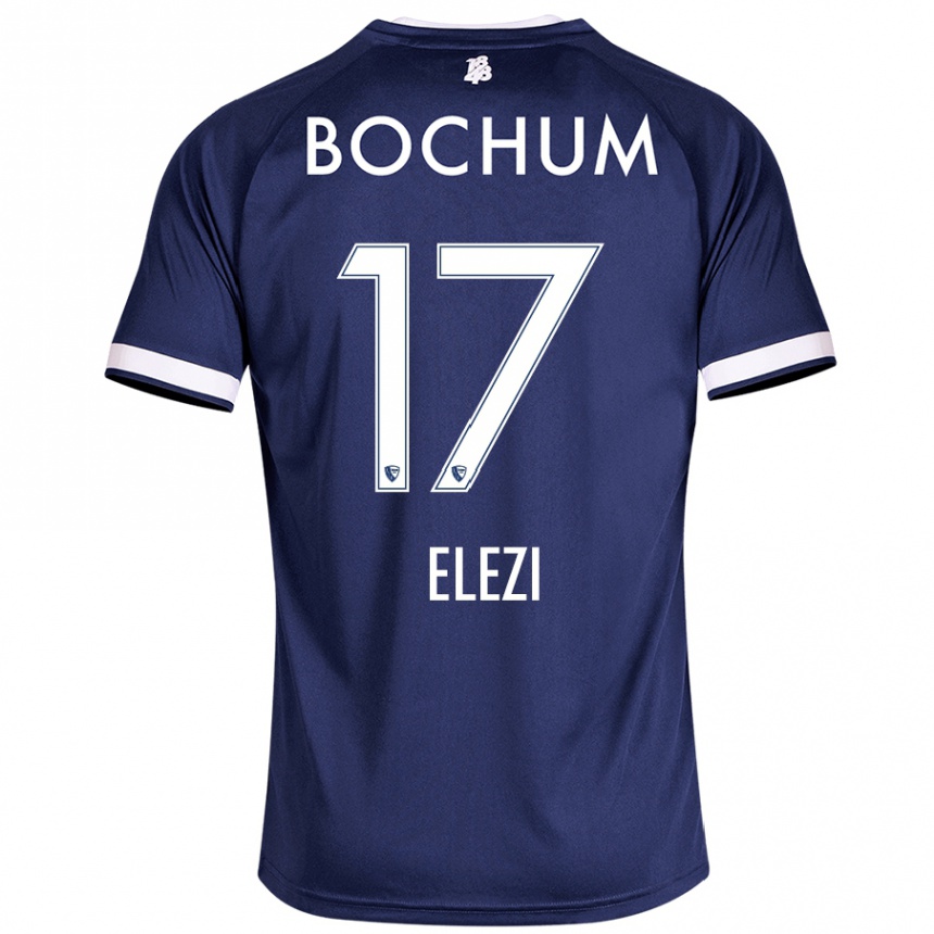 Hombre Fútbol Camiseta Agon Elezi #17 Azul Oscuro 1ª Equipación 2024/25 México