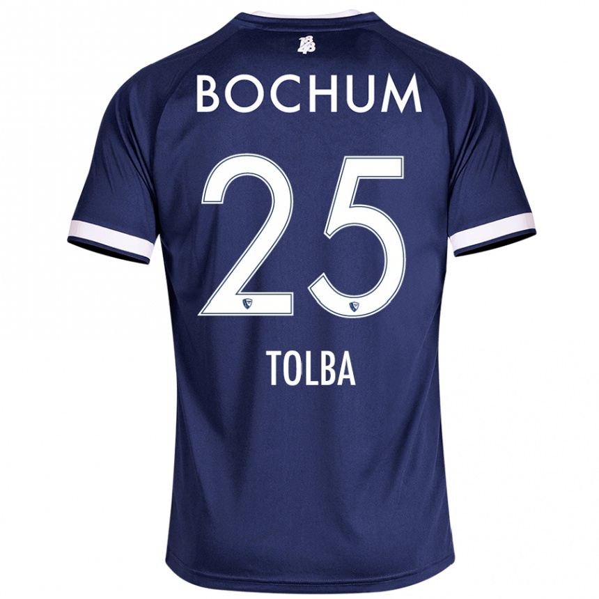 Hombre Fútbol Camiseta Mohammed Tolba #25 Azul Oscuro 1ª Equipación 2024/25 México