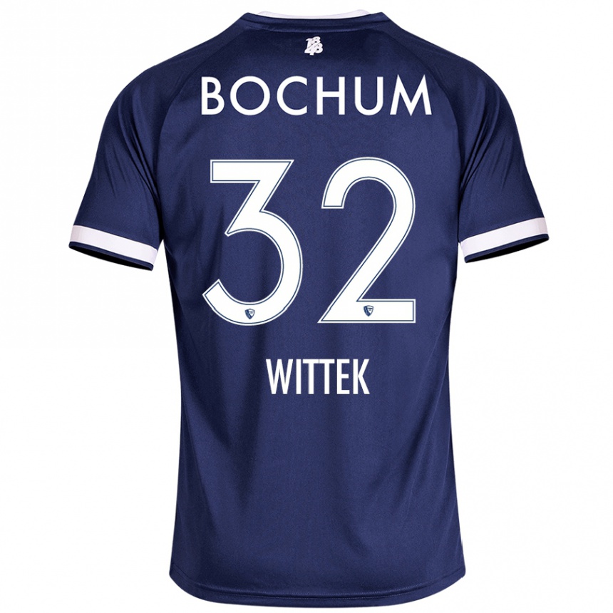 Hombre Fútbol Camiseta Maximilian Wittek #32 Azul Oscuro 1ª Equipación 2024/25 México