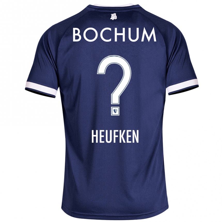 Hombre Fútbol Camiseta Jeremias Heufken #0 Azul Oscuro 1ª Equipación 2024/25 México