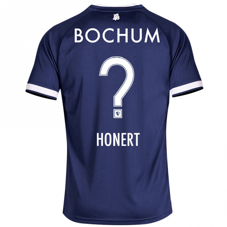 Hombre Fútbol Camiseta Jan Honert #0 Azul Oscuro 1ª Equipación 2024/25 México