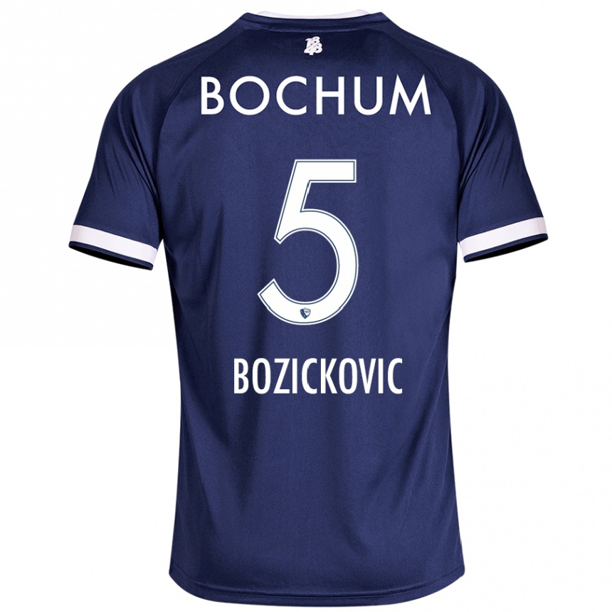 Hombre Fútbol Camiseta Niko Bozickovic #5 Azul Oscuro 1ª Equipación 2024/25 México