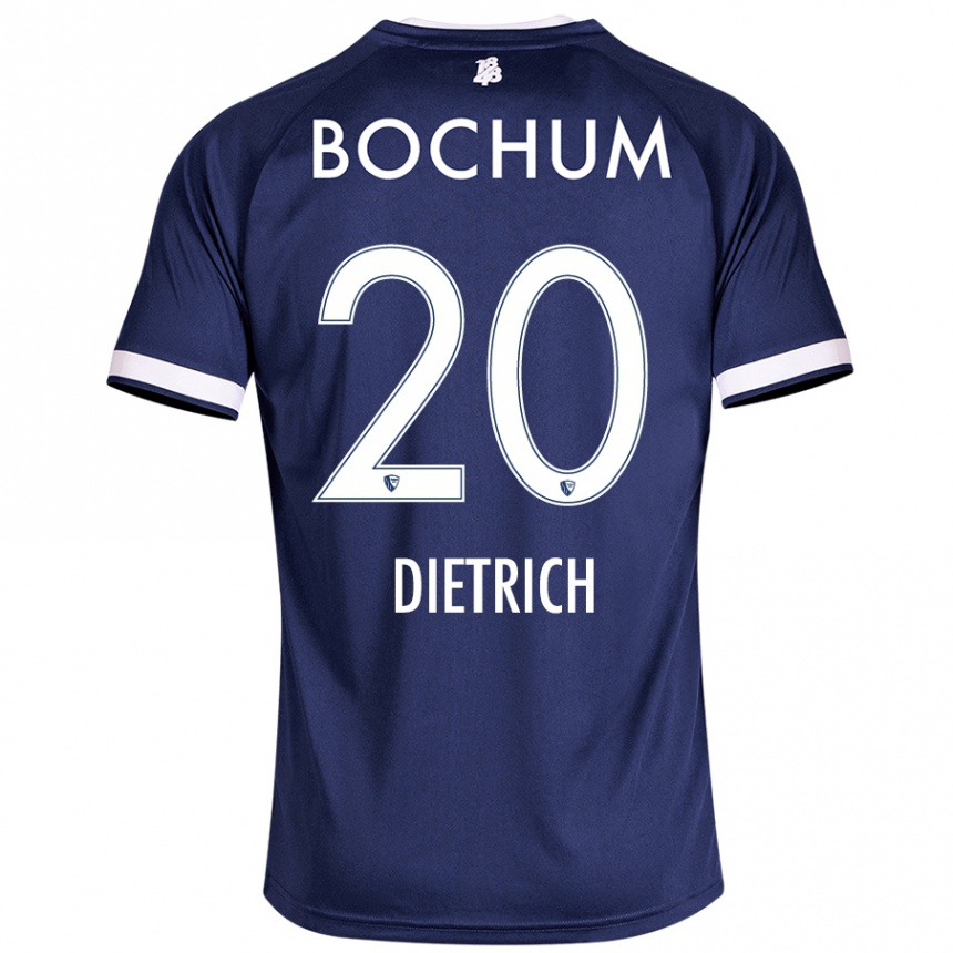 Hombre Fútbol Camiseta Sam Dietrich #20 Azul Oscuro 1ª Equipación 2024/25 México