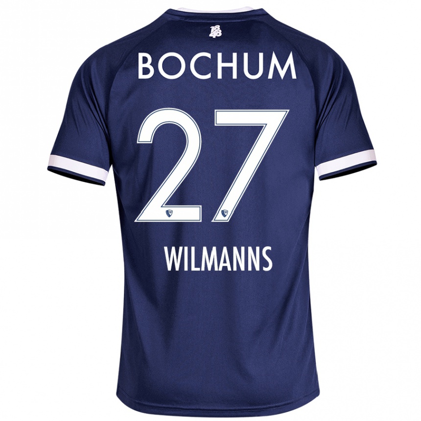 Hombre Fútbol Camiseta Anjo Wilmanns #27 Azul Oscuro 1ª Equipación 2024/25 México