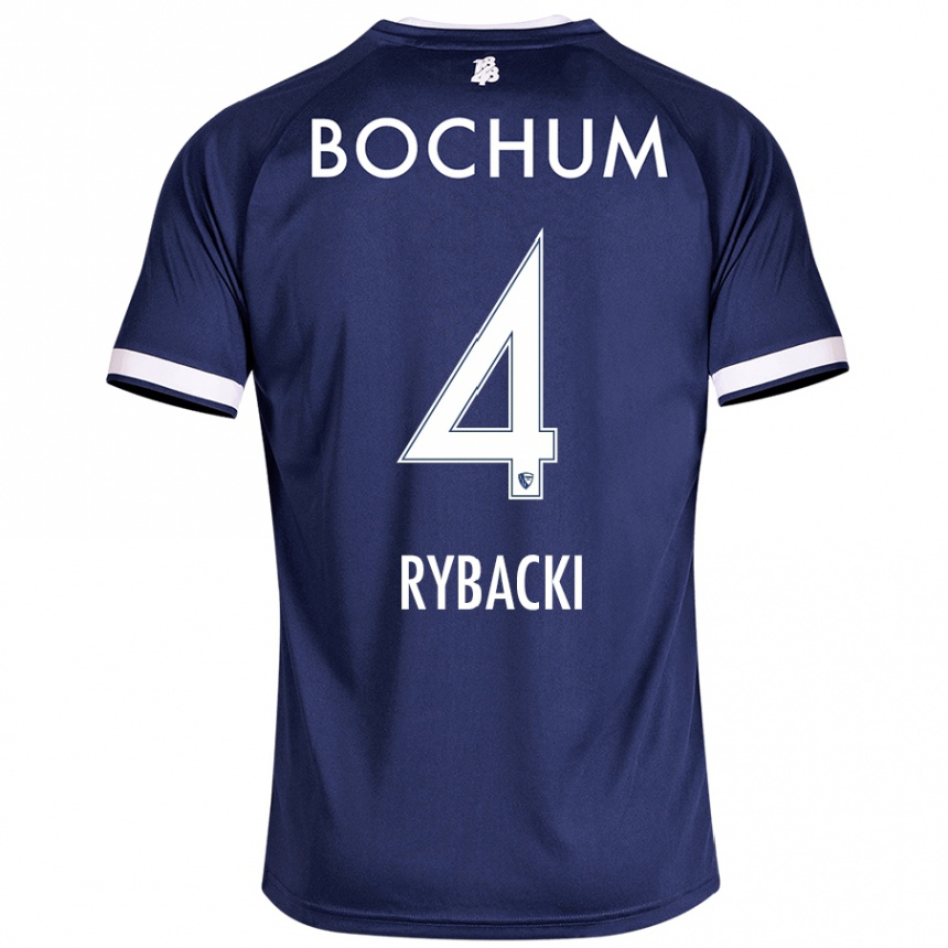 Hombre Fútbol Camiseta Pia Rybacki #4 Azul Oscuro 1ª Equipación 2024/25 México