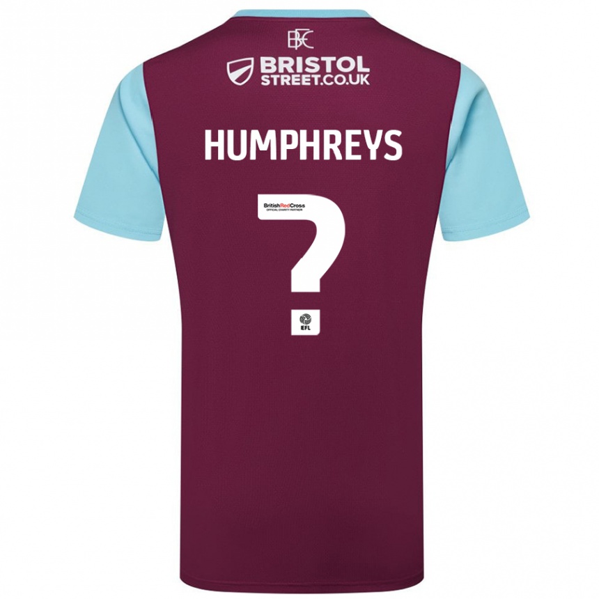 Hombre Fútbol Camiseta Bashir Humphreys #0 Borgoña Azul Cielo 1ª Equipación 2024/25 México