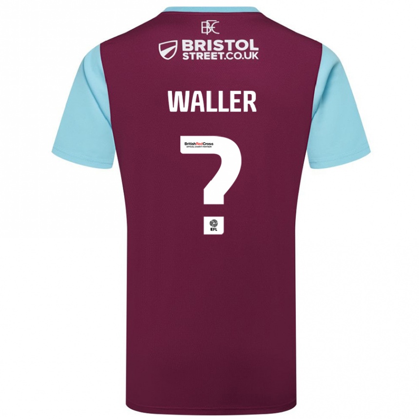 Hombre Fútbol Camiseta Sam Waller #0 Borgoña Azul Cielo 1ª Equipación 2024/25 México