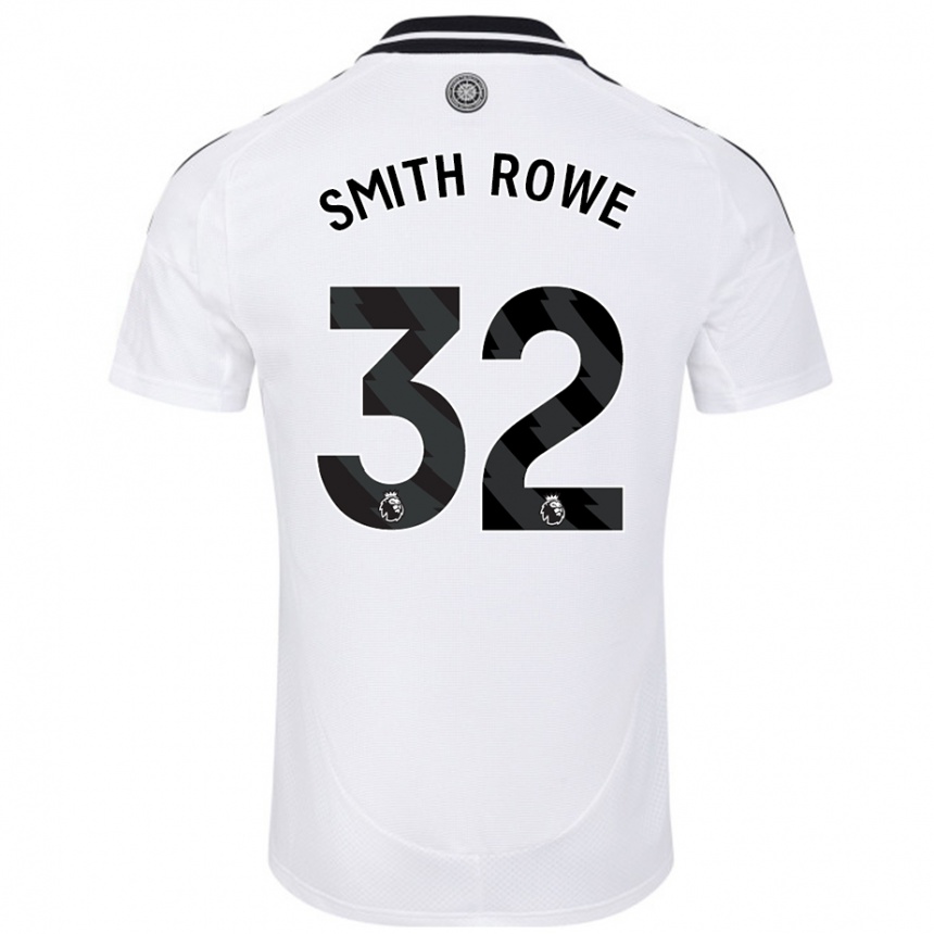 Hombre Fútbol Camiseta Emile Smith Rowe #32 Blanco 1ª Equipación 2024/25 México