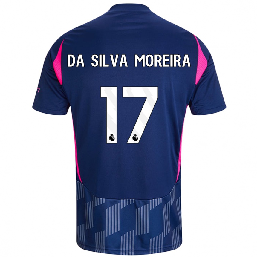 Hombre Fútbol Camiseta Eric Da Silva Moreira #17 Azul Real Rosa 2ª Equipación 2024/25 México