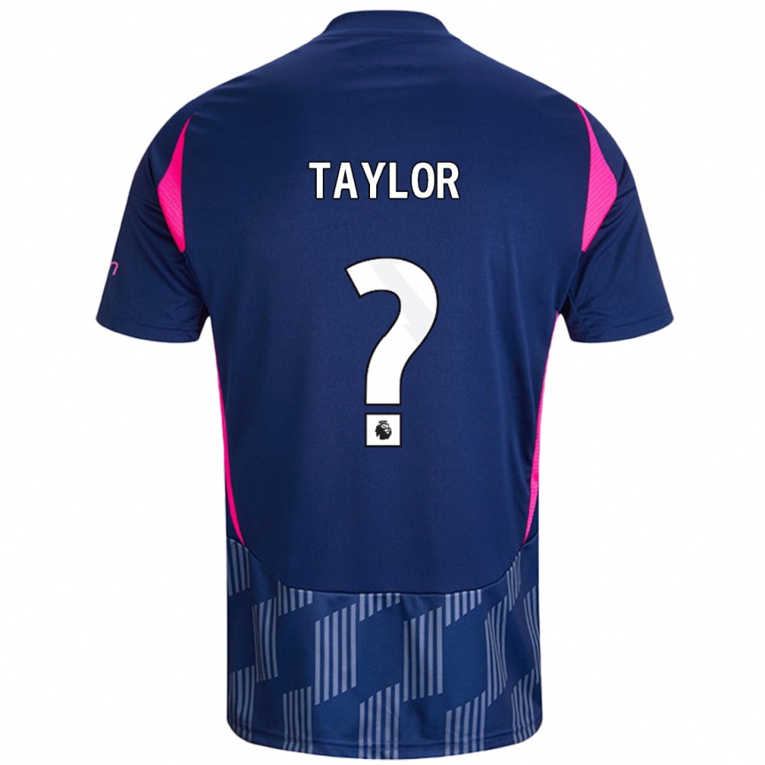 Hombre Fútbol Camiseta Dale Taylor #0 Azul Real Rosa 2ª Equipación 2024/25 México