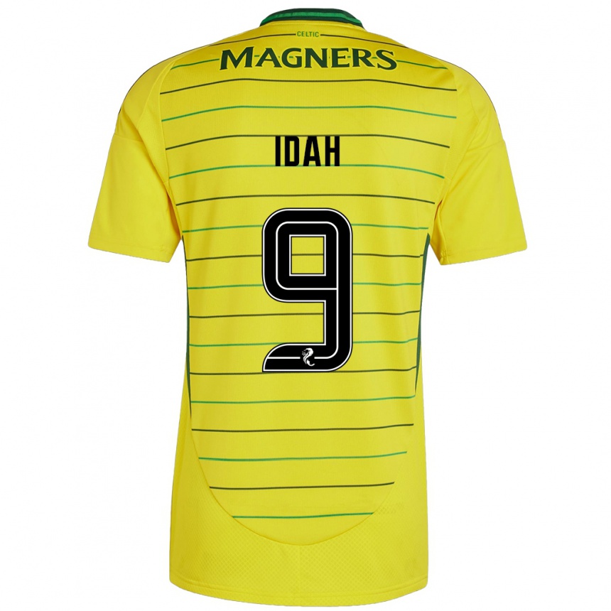 Hombre Fútbol Camiseta Adam Idah #9 Amarillo 2ª Equipación 2024/25 México